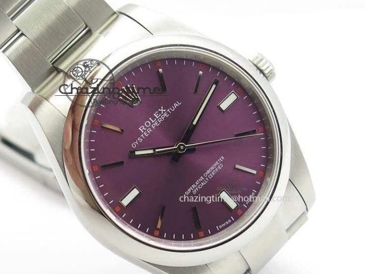 MiroTime 0509 Thermal Oyster Perpetual 39mm 114300 JF 1:1 Best Edition Grape Dial On SS Bracelet SA 3792